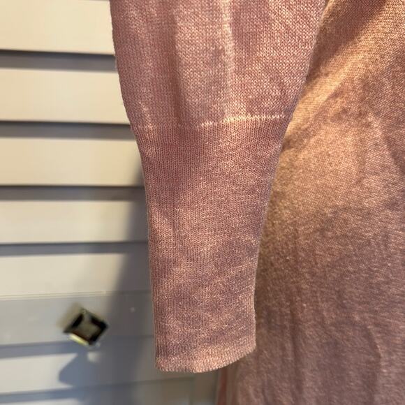 Halogen NWT Pink Open-Front Cardigan in Linen/ Viscose blend. - Picture 3 of 8